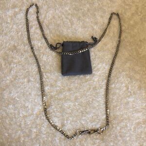 Chain with Claw Hooks, Silver Purse Bag Loop, NWOT
